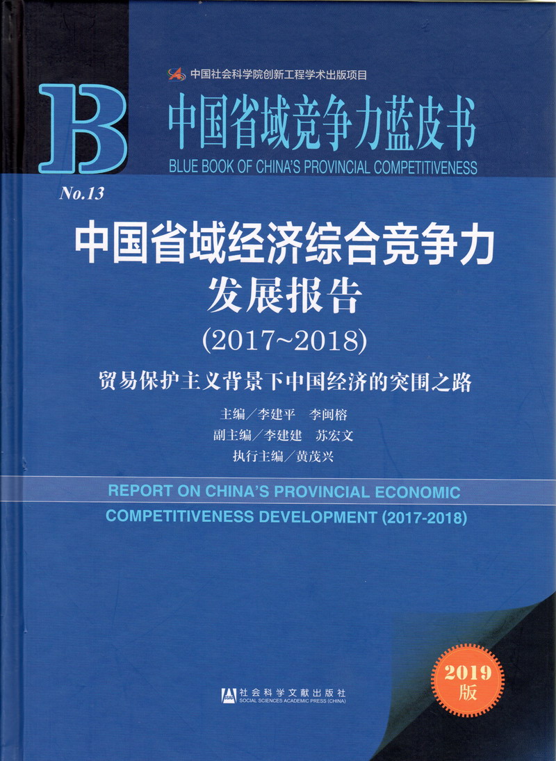 爆操嫩逼逼免费视频中国省域经济综合竞争力发展报告（2017-2018）